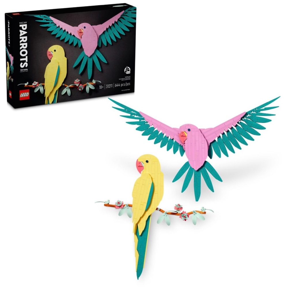 Lego Art Fauna Collection Macaw Parrot Birds Building Set (Discontinued Set)